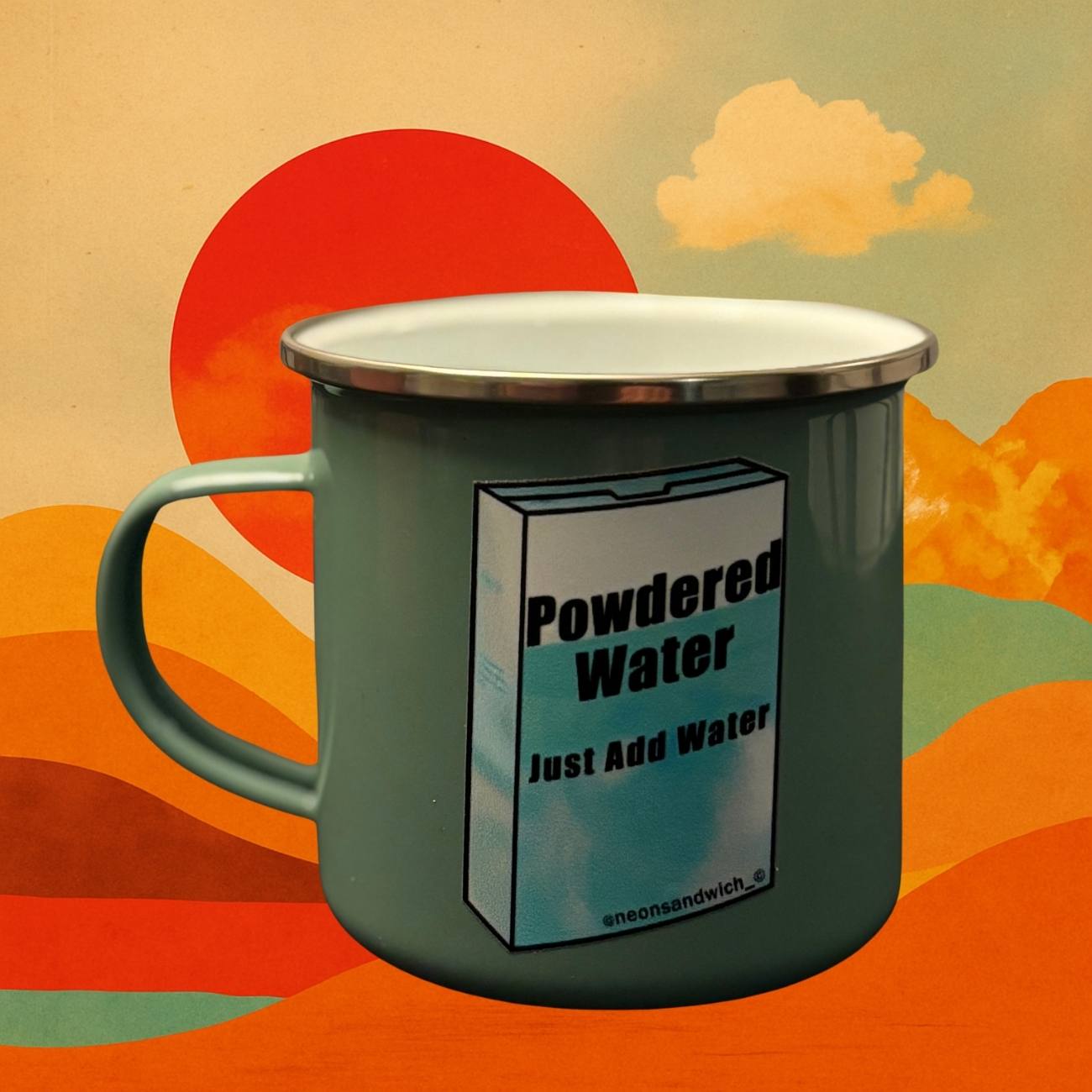 Powdered water sage green Mug