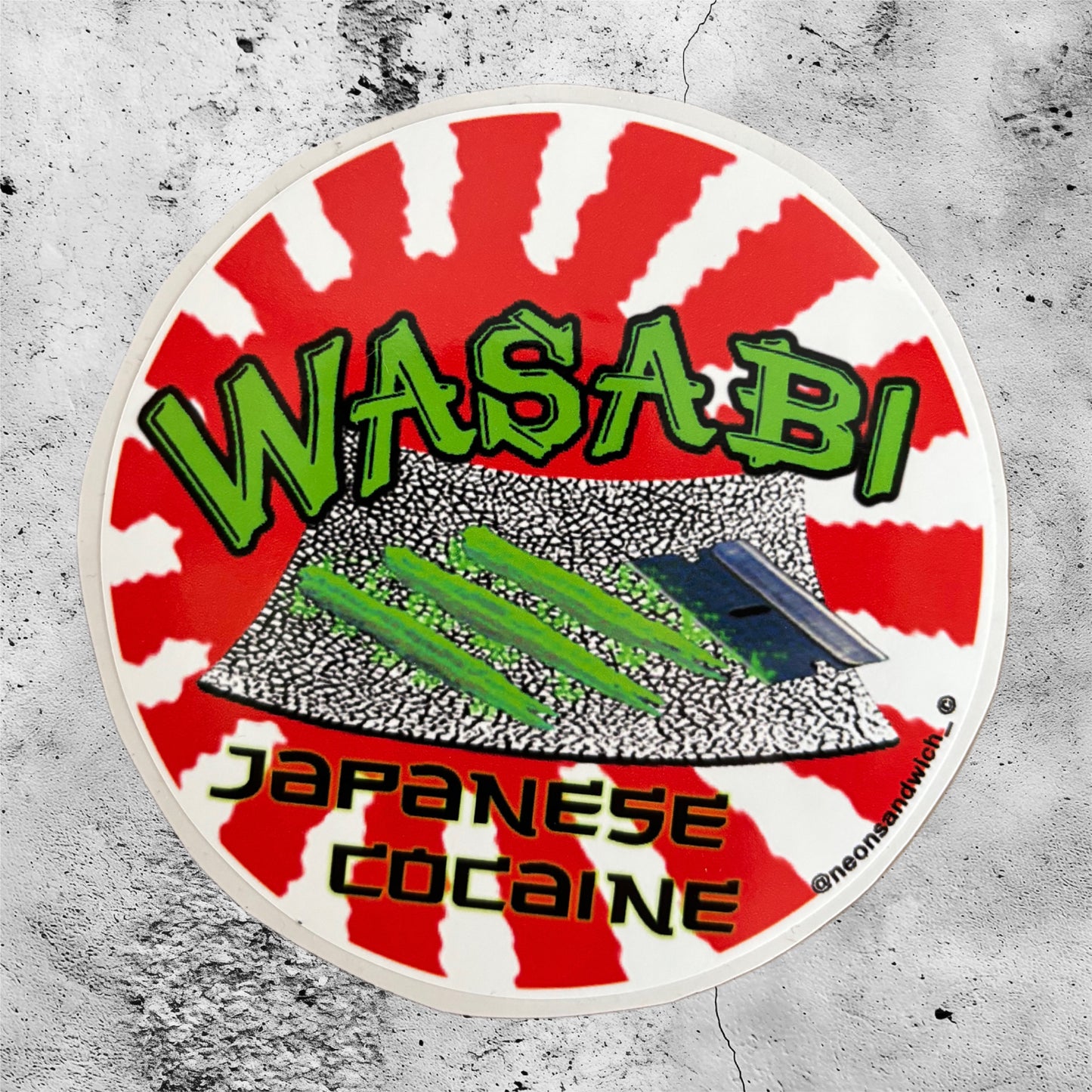 Wasabi Aufkleber 12cm