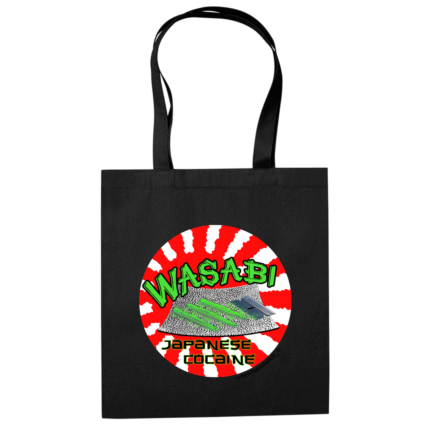 Wasabi Tote Bag Black